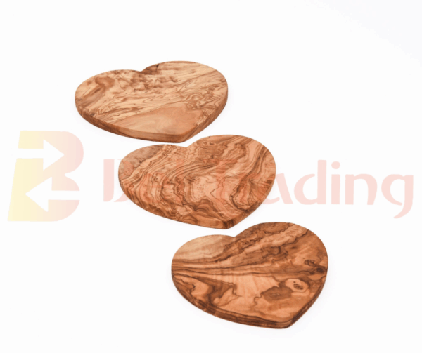 Olive Wood Cutting Board – Heart-Shaped