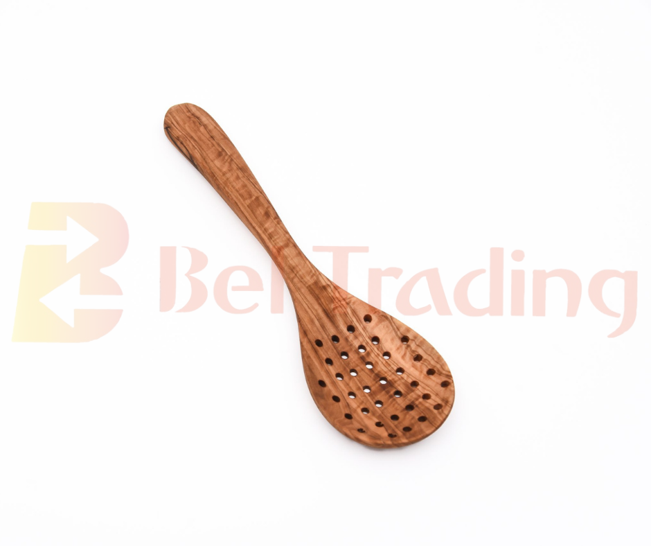 Olive Wood Tunisia Draining Spoon