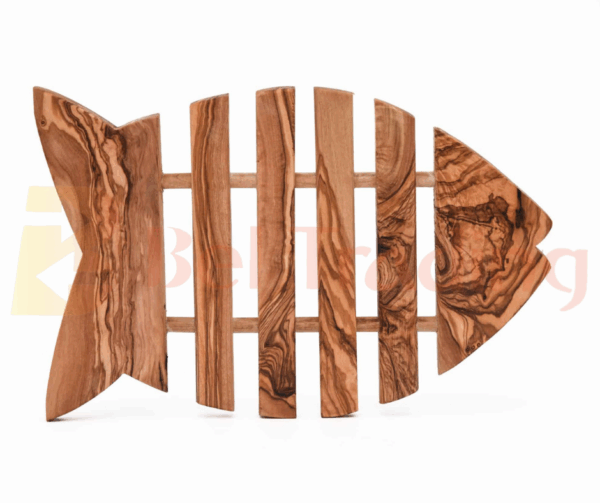 Olive Wood Fish Trivet