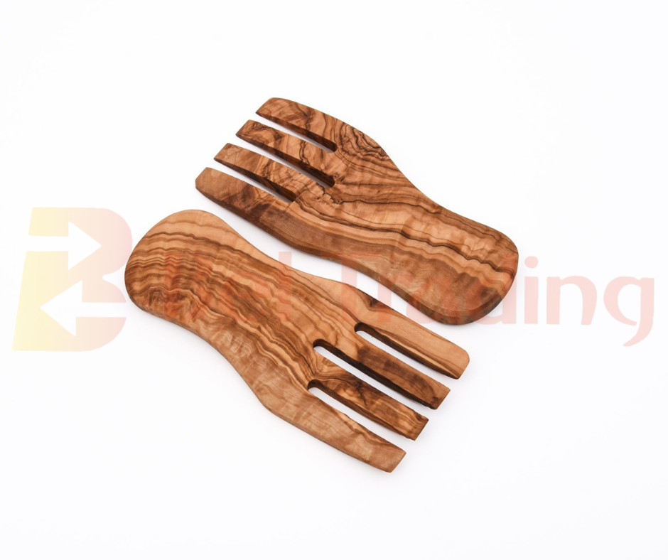 Olive Wood Serving Hands