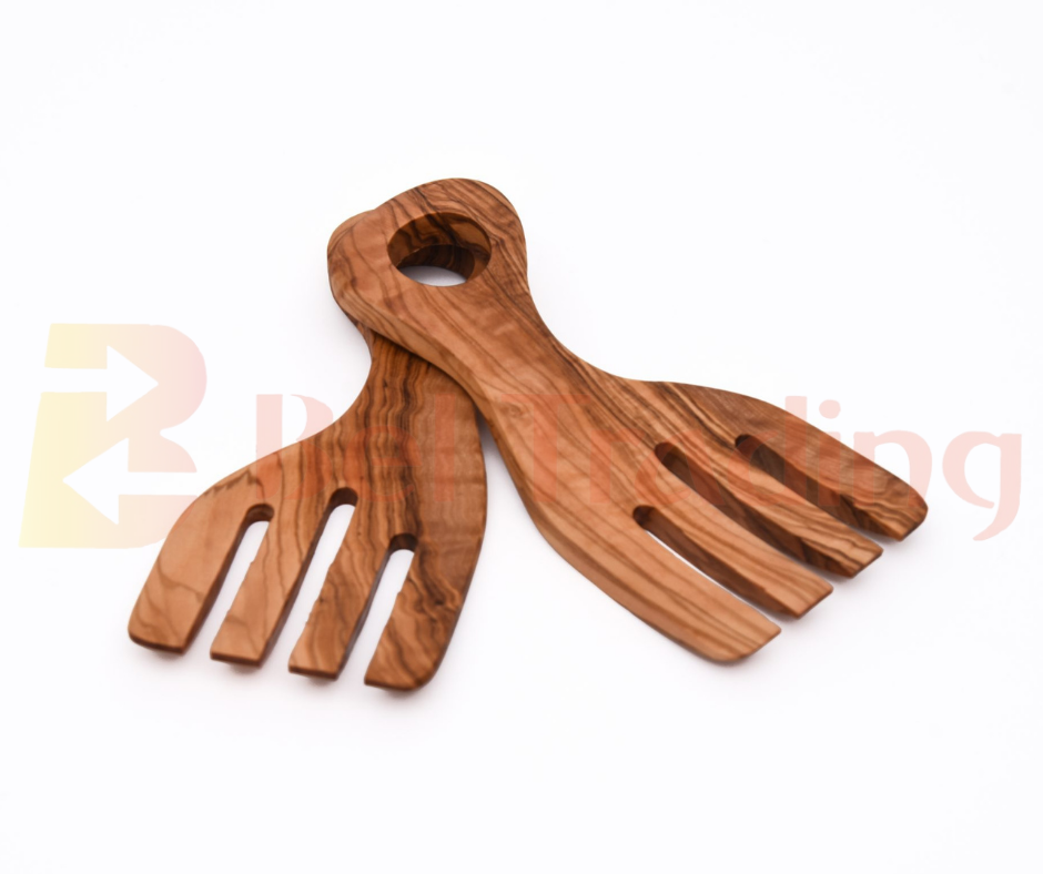 Olive Wood Salad Hand