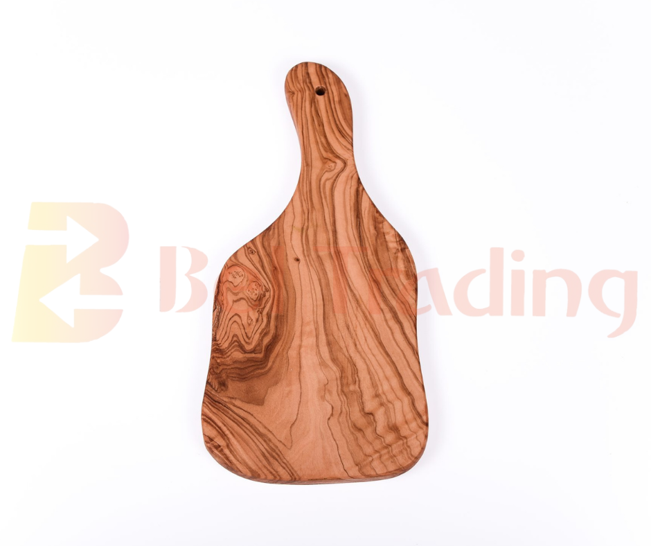 Olive Wood Serving-Cutting Board with Handle