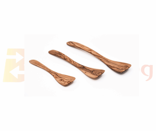 Olive Wood Spatula-Curved Handle