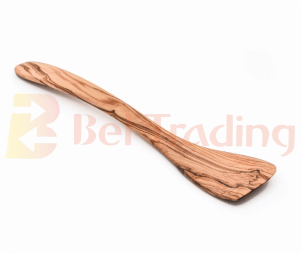 Olive Wood Spatula-Curved Handle
