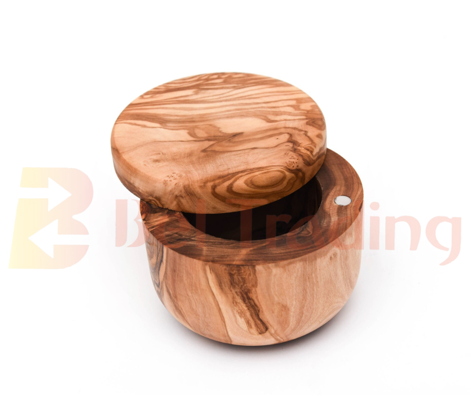 Salt Cellar With Magnetic Lid