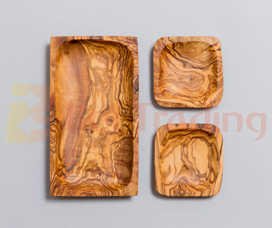 Nesting Square Plates Set of 3 - SOLD AS SETS OR AS SINGLE PLATES