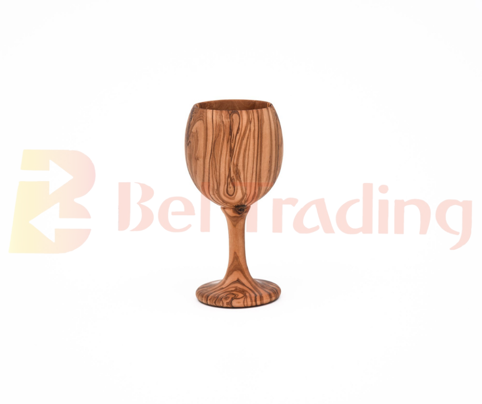 Olive Wood Goblet Chalice Cup
