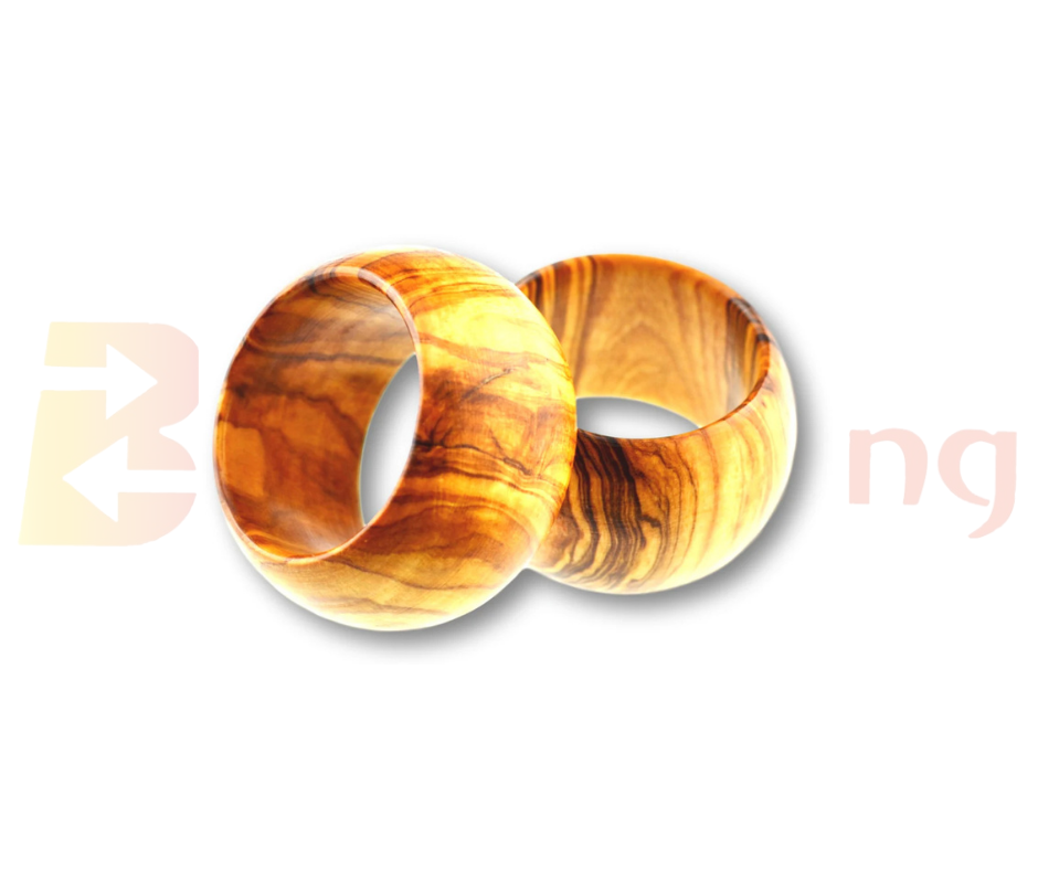 Olive Wood Napkin Rings Set of 2 - NRS2