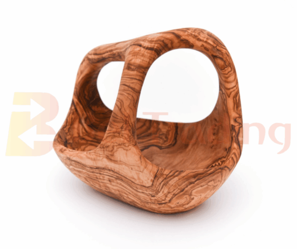 Olive Wood Bowl-Basket With Handle